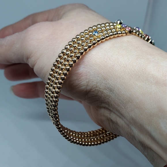 Nordstrom NEW Adjustable Bead & Crystal Bracelet - Picture 8 of 8